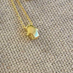 All Golden Hamsa Necklace